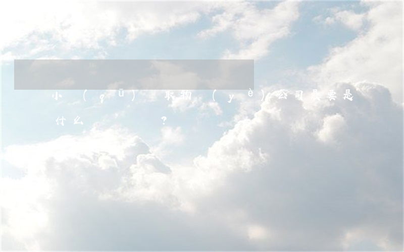 小區(qū)選取物業(yè)公司最要是什么？